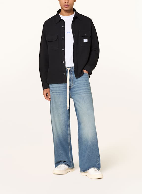 HUGO Overshirt EKYNONE ZWART
