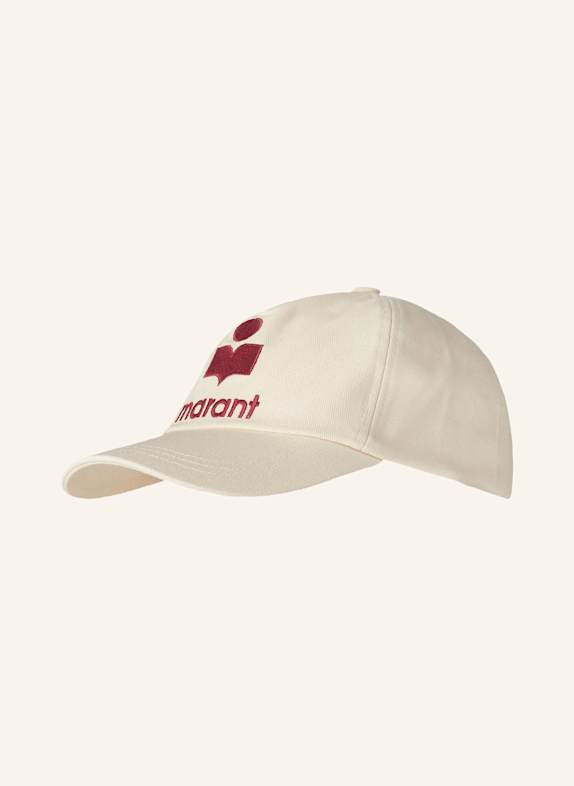 ISABEL MARANT Cap TYRON-GB ECRU/ DARK RED