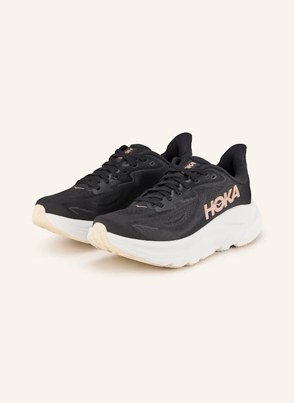 HOKA Laufschuhe CLIFTON 10 SCHWARZ/ ROSÉ