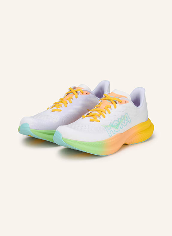 HOKA Laufschuhe MACH 6 WEISS/ HELLLILA/ GELB