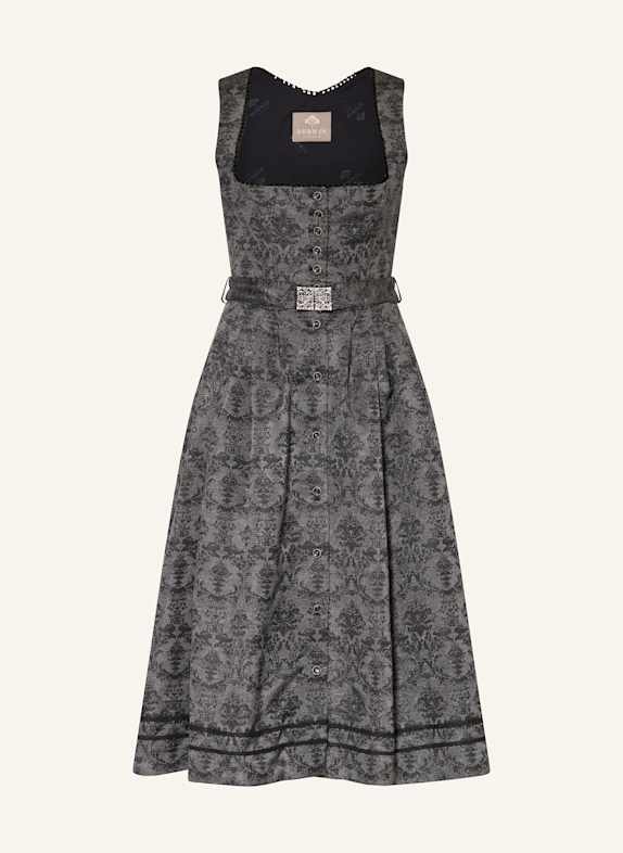 BERWIN & WOLFF Dirndl GRAU/ DUNKELGRAU