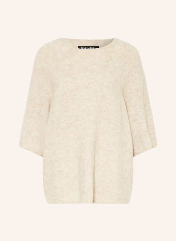black palms Knit shirt FILINE with alpaca LIGHT BROWN
