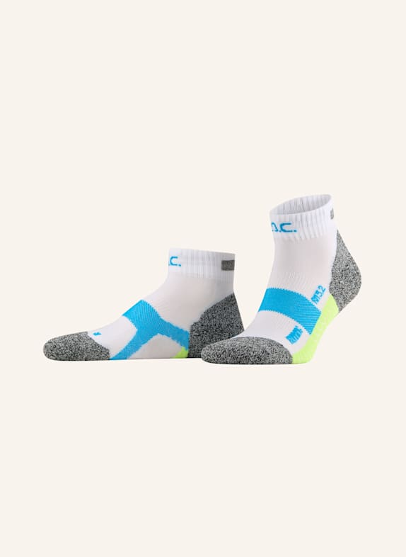 P.A.C. Laufsocken RN 5.2 PRO SHORT WEISS/ SCHWARZ/ NEONGRÜN