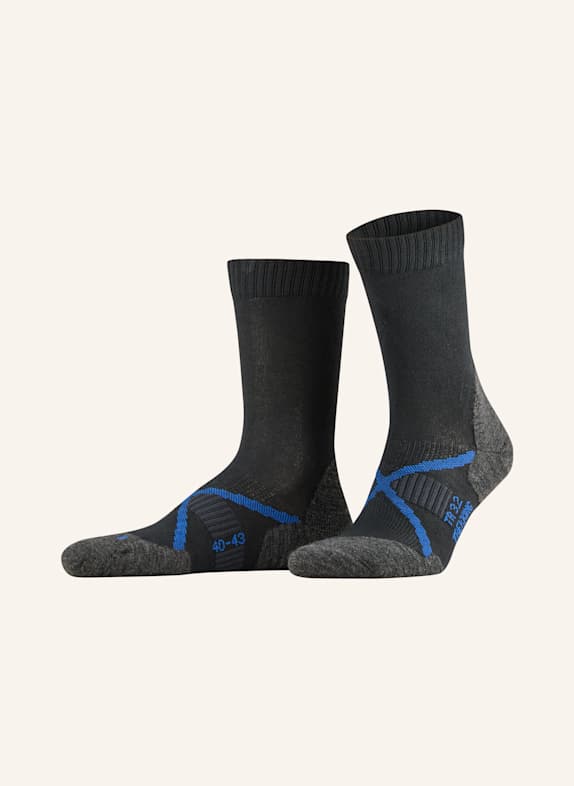 P.A.C. Trekking-Socken TR 3.2 LIGHT DUNKELGRAU/ BLAU