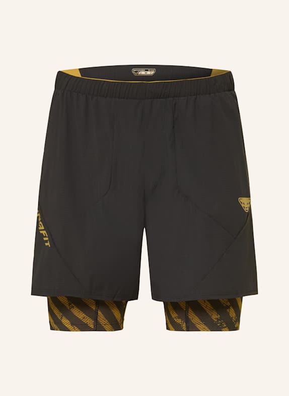 DYNAFIT Trekkingshorts TRAIL SCHWARZ/ DUNKELGELB