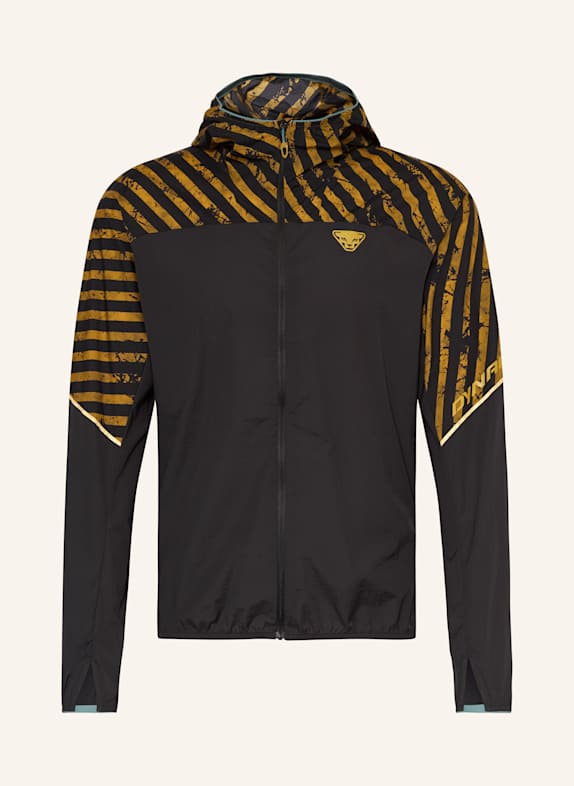 DYNAFIT Funktionsjacke TRAIL WIND SCHWARZ/ DUNKELGELB