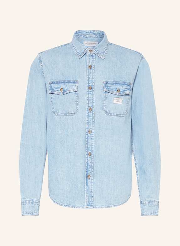 GUESS JEANS Jeanshemd Regular Fit BLAU