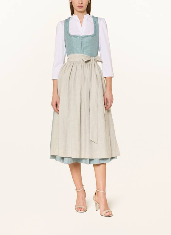 Johann & Johanna Dirndlblouse met 3/4-mouwen WIT