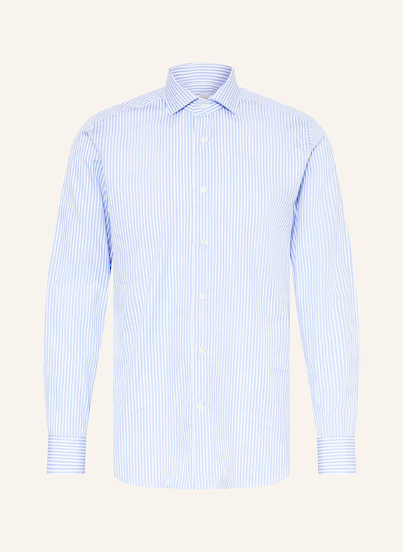 tintoria mattei Košile Slim Fit BÍLÁ / TMAVĚ MODRÁ