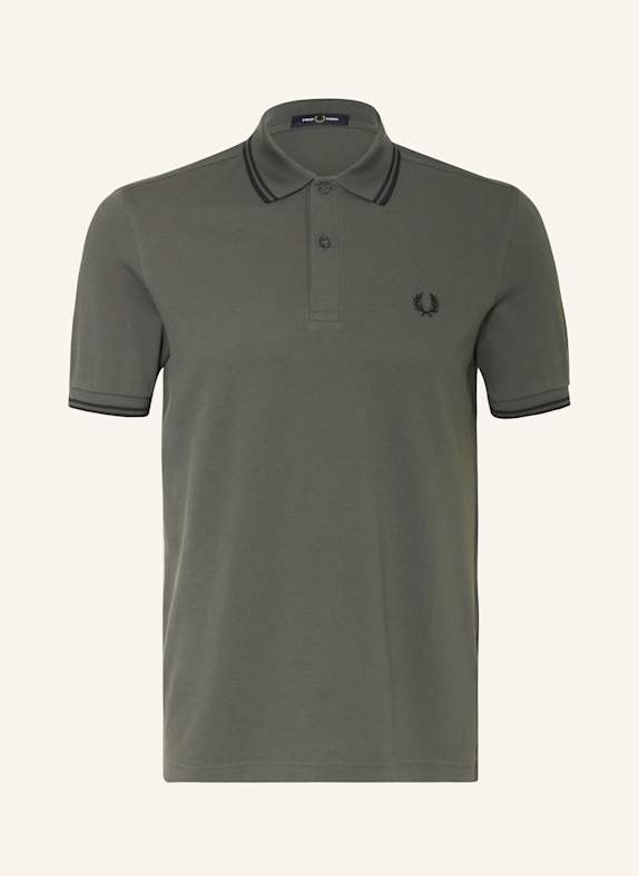 FRED PERRY Piqué polo shirt KHAKI