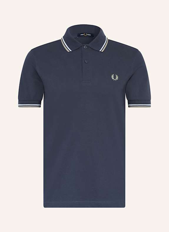 FRED PERRY Piqué-Poloshirt DUNKELBLAU