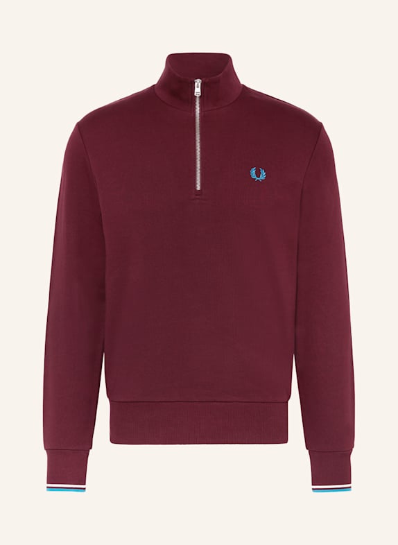 FRED PERRY sweatshirt DARK RED