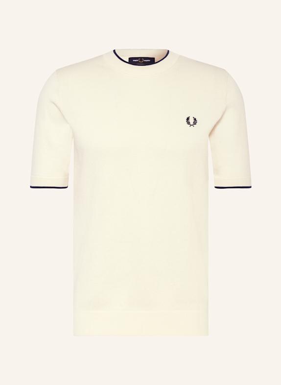 FRED PERRY Strickshirt ECRU