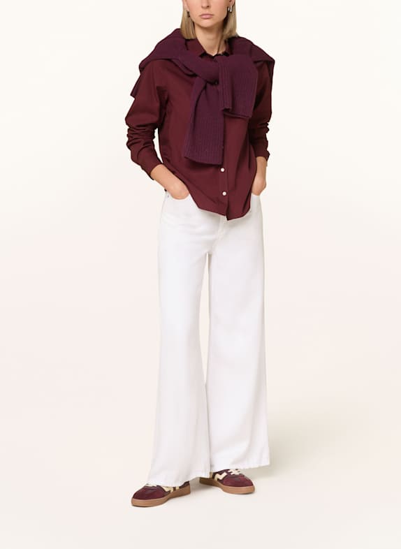 GANT overhemdblouse DONKERROOD