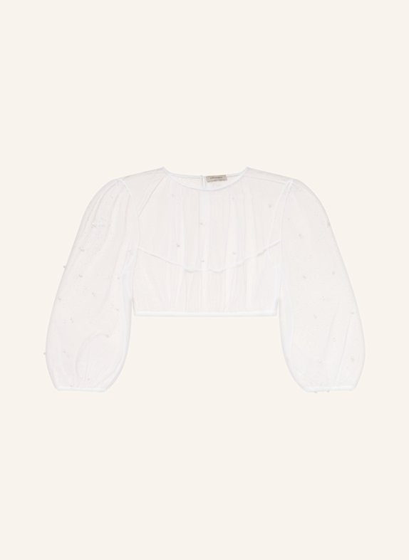 CocoVero Dirndlbluse OPHIE mit 3/4-Arm WEISS