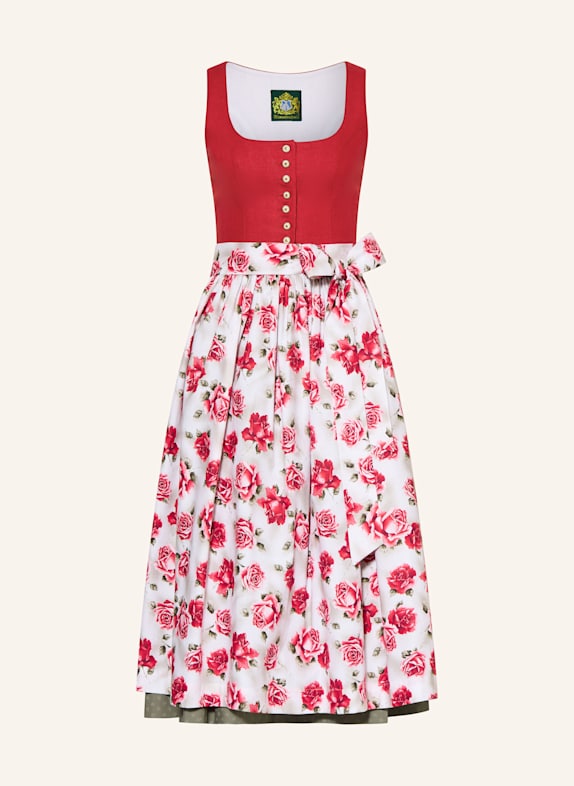 Hammerschmid Dirndl KOFLERSEE DARK RED/ GREEN/ WHITE