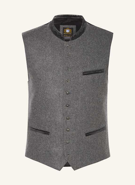 Hammerschmid Trachtenweste MANUEL Extra Slim Fit GRAU/ SCHWARZ