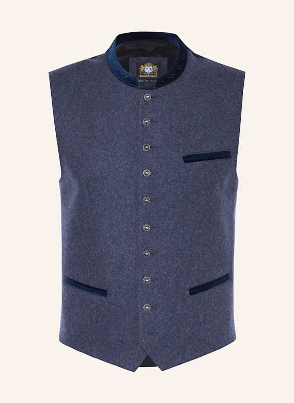 Hammerschmid Trachten vest MANUEL extra slim fit DARK BLUE/ BLACK