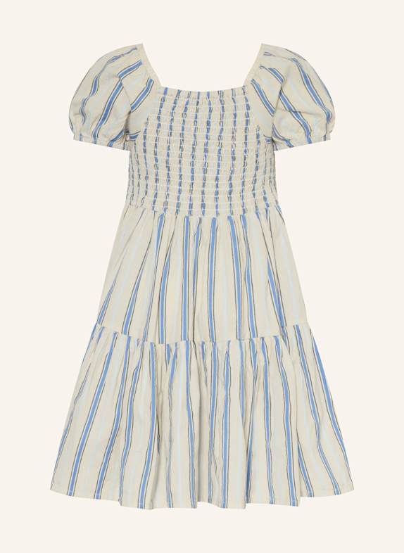 MarMar Kleid DYMAN mit Rüschen CREME/ BLAU/ HELLBLAU