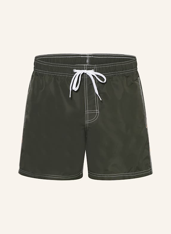 SUNDEK Badeshorts OLIV/ ORANGE/ HELLBLAU