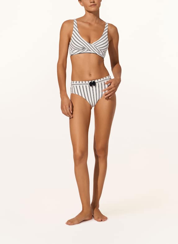watercult High-Waist-Bikini-Hose SEASIDE SPLASH SCHWARZ