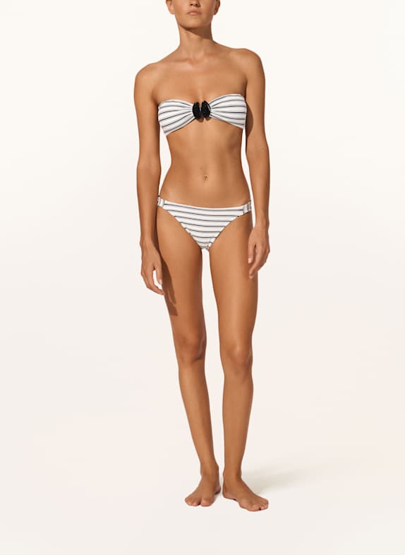 watercult Bandeau-bikinibroekje SEASIDE SPLASH WIT / ZWART
