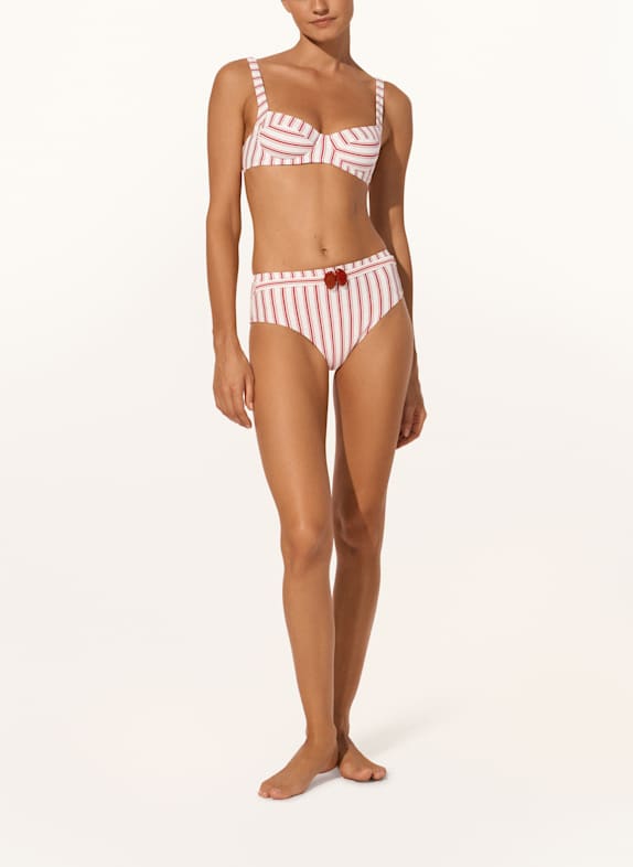 watercult Bikini top met beugels SEASIDE SPLASH WIT / ROOD