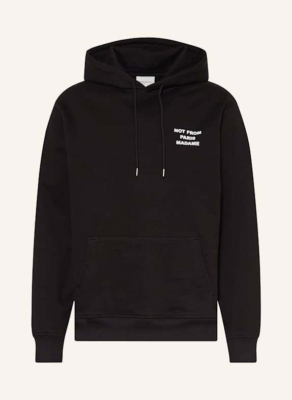 DRÔLE DE MONSIEUR Hoodie SCHWARZ/ WEISS