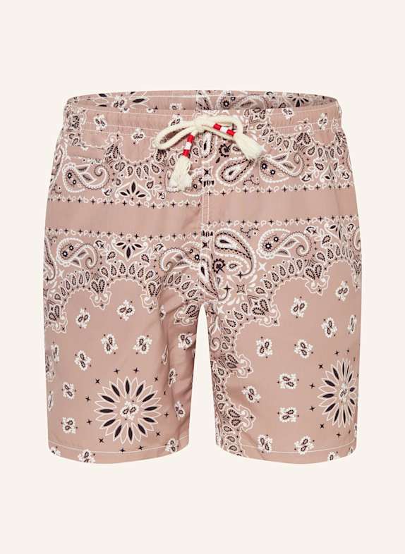 MC2 SAINT BARTH Kąpielówki bokserki JASNOBRĄZOWY / CZARNY / BIAŁY