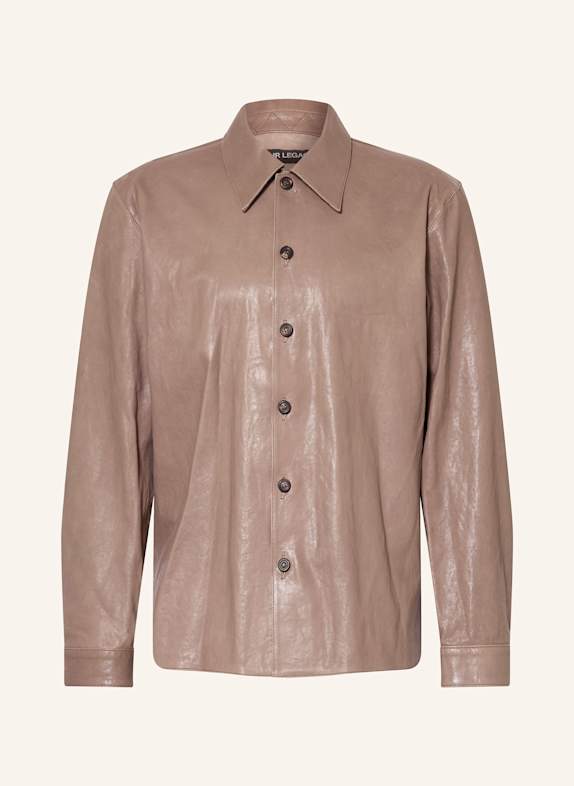 OUR LEGACY Leder-Overjacket TAUPE