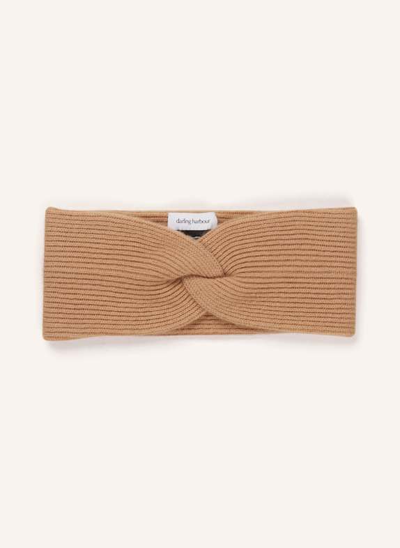 darling harbour Stirnband aus Cashmere CAMEL
