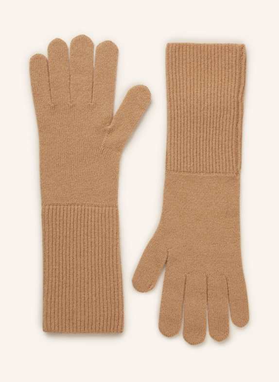 darling harbour Handschuhe aus Cashmere CAMEL