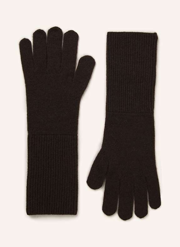 darling harbour Handschuhe aus Cashmere DUNKELBRAUN
