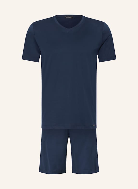 HANRO Shorty-Schlafanzug NIGHT SELECTION DUNKELBLAU