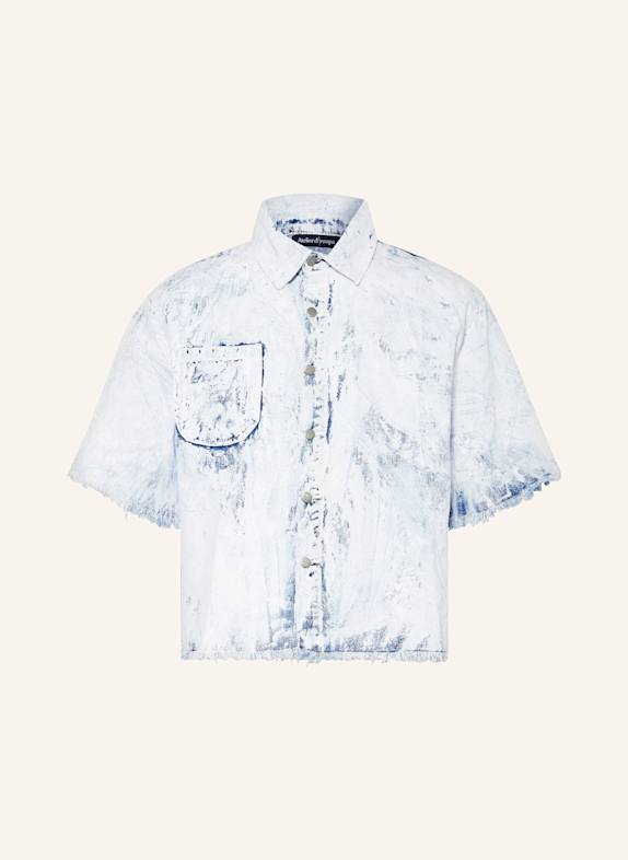ATELIER D’ROUPA Jeans-Overshirt SURVIVOR WEISS/ BLAUGRAU