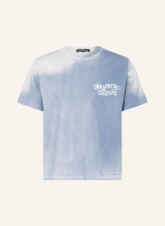 ATELIER D’ROUPA T-shirt RANSOM SZARONIEBIESKI