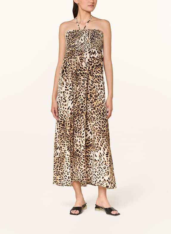 GESTUZ Dress GZGEOPA BLACK/ BROWN/ LIGHT BROWN