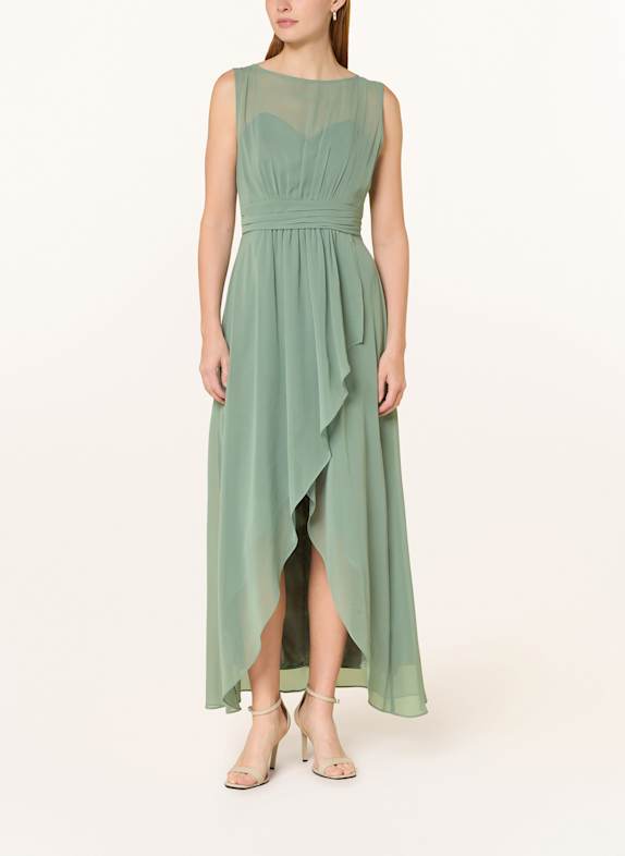 SWING Abendkleid mit Cut-out HELLGRÜN