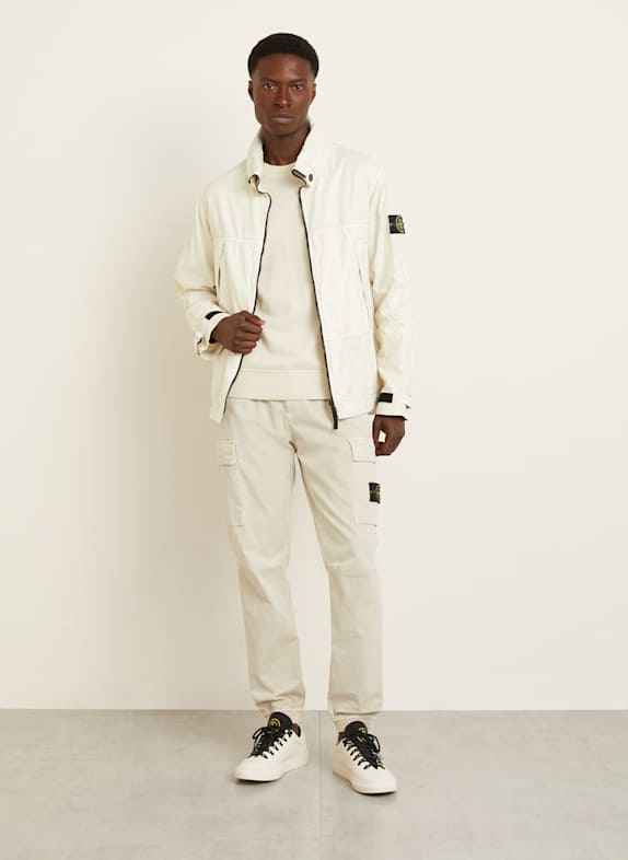 STONE ISLAND Linnen jasje LICHTGRIJS