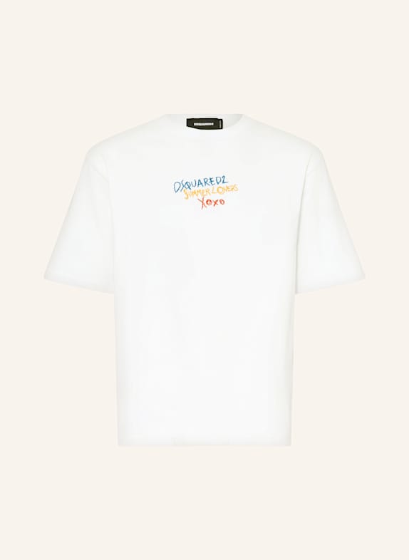 DSQUARED2 T-shirt WHITE/ BLUE/ YELLOW
