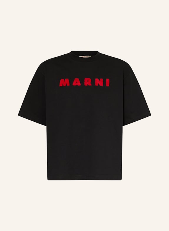 MARNI T-shirt LOGO BLACK/ RED