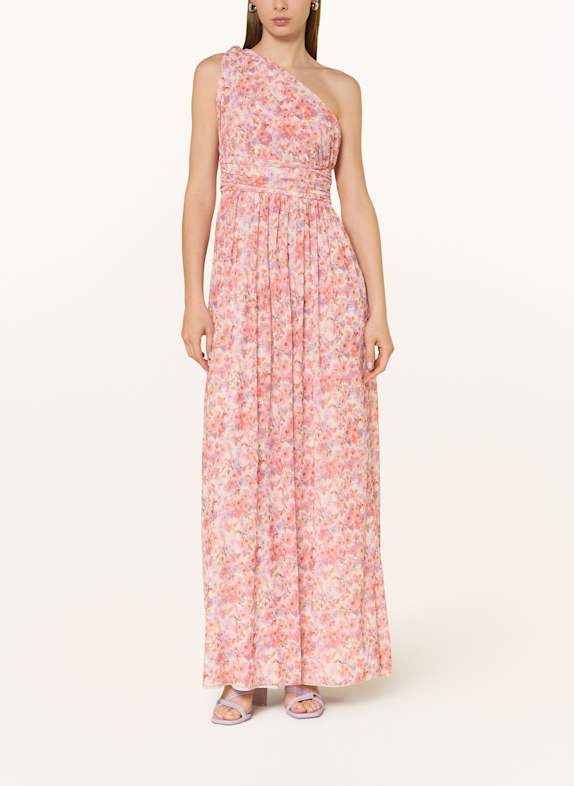 SWING Abendkleid aus Mesh LACHS/ LILA/ CREME