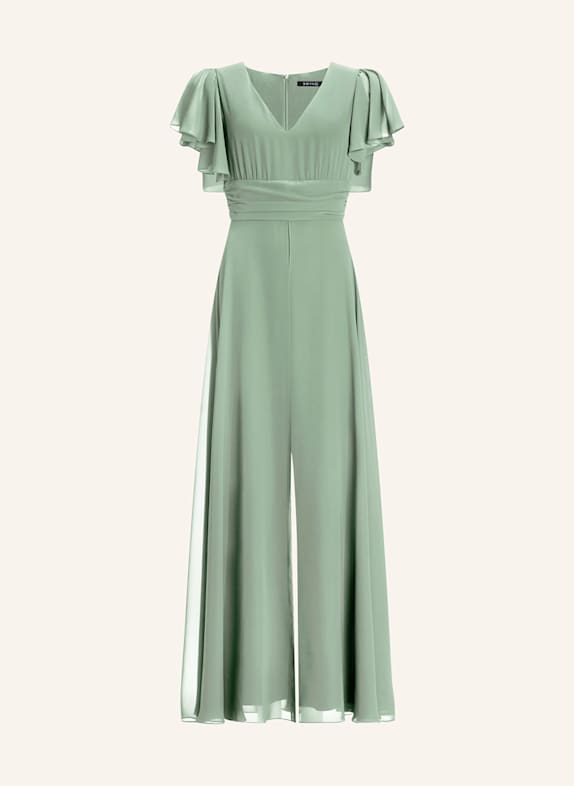 SWING Jumpsuit mit Volants HELLGRÜN