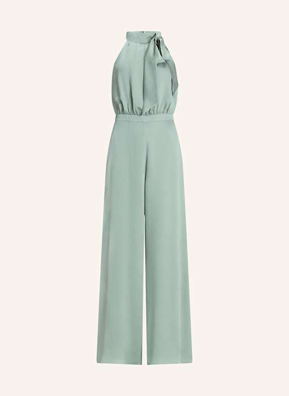 SWING Jumpsuit aus Satin mit Schluppe DUNKELGRÜN