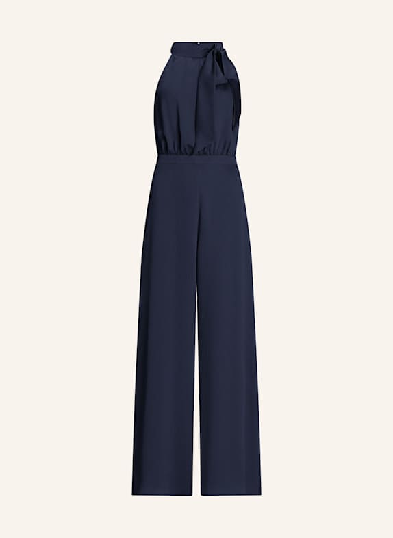 SWING Jumpsuit aus Satin mit Schluppe DUNKELBLAU