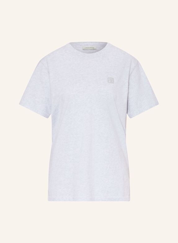 ANINE BING T-shirt MONOGRAM LIGHT GRAY
