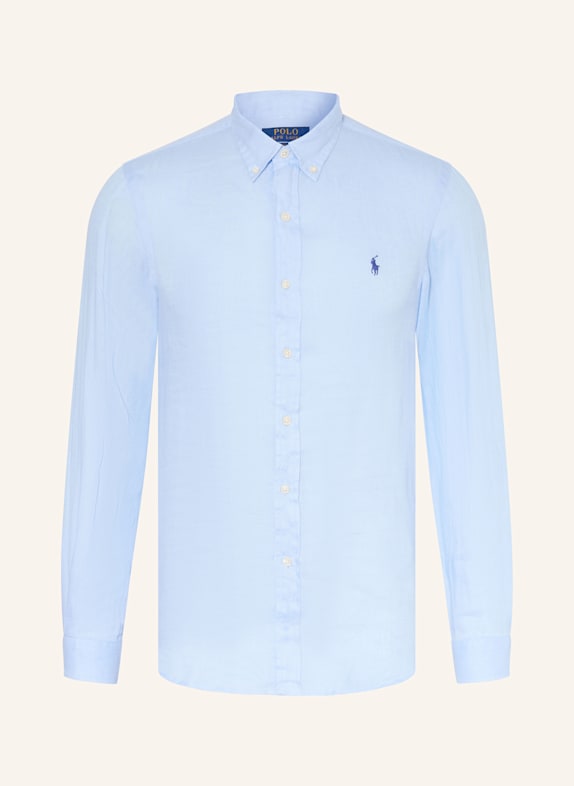 POLO RALPH LAUREN Leinenhemd Slim Fit HELLBLAU