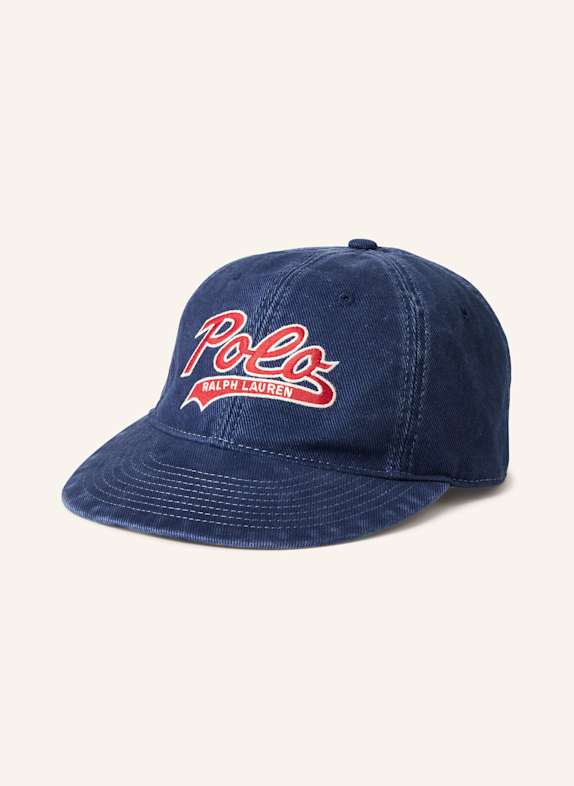 POLO RALPH LAUREN Czapka z daszkiem GRANATOWY/ CZERWONY