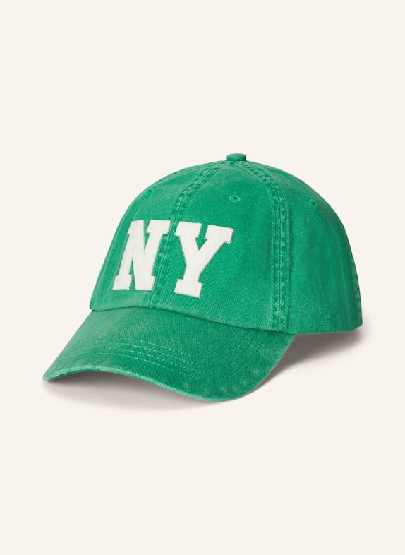 POLO RALPH LAUREN Czapka z daszkiem ZIELONY/ BIAŁY