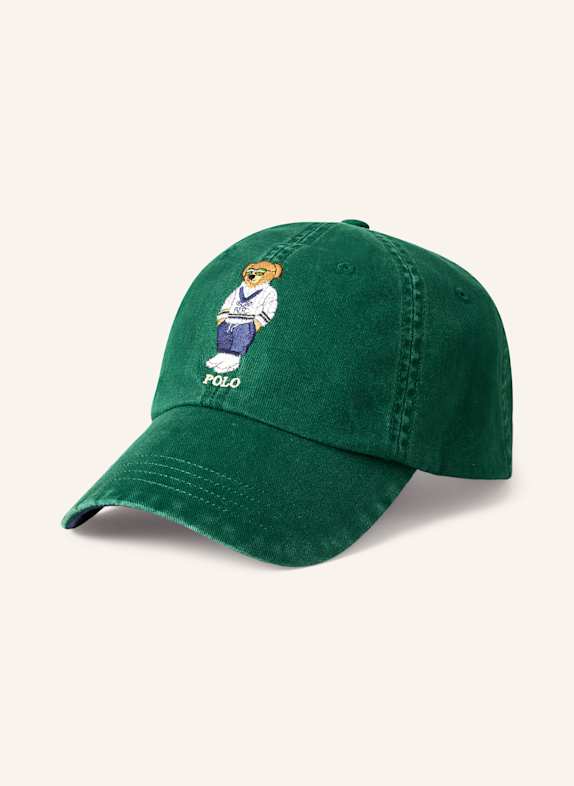POLO RALPH LAUREN Czapka z daszkiem CIEMNOZIELONY